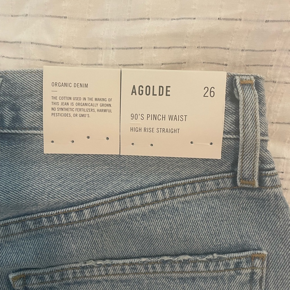 NWT AGOLDE 90S PINCH WAIST JEANS
